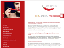 Tablet Screenshot of chili-personal.de